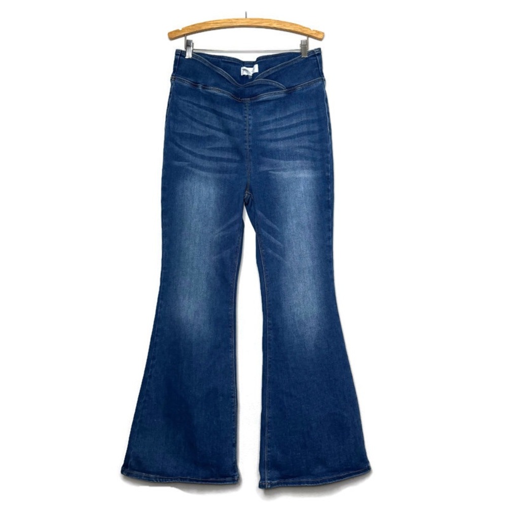 Risen High Rise Wide Flare Jeans Women’s Size 1X